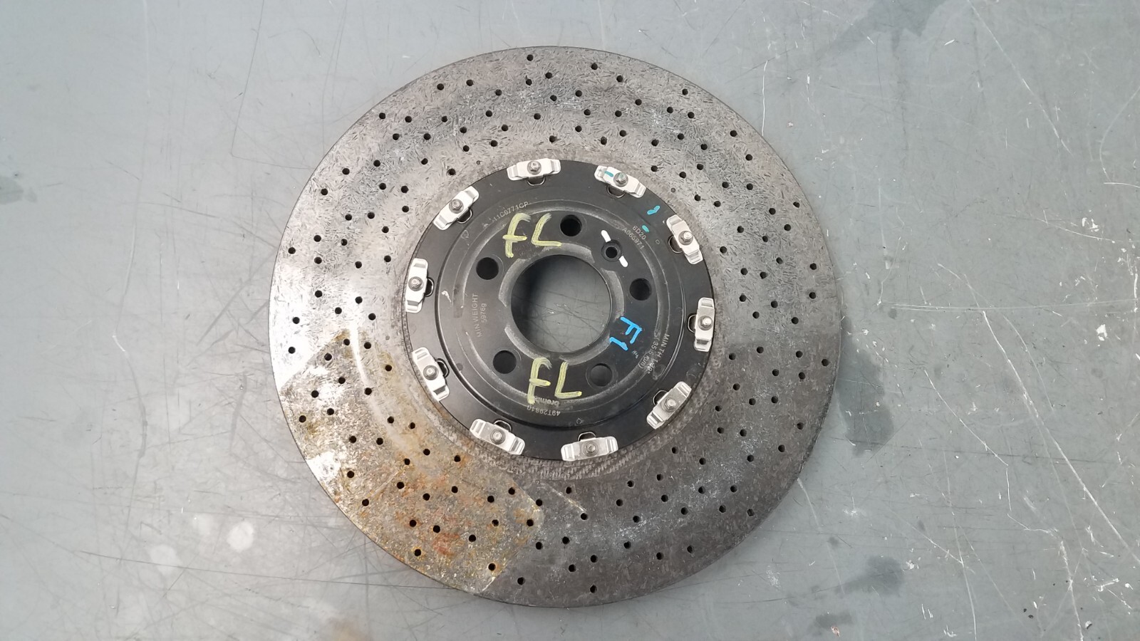 2016 McLaren 675LT Spider Left Front Carbon Ceramic Brake Rotor  #5556 V5