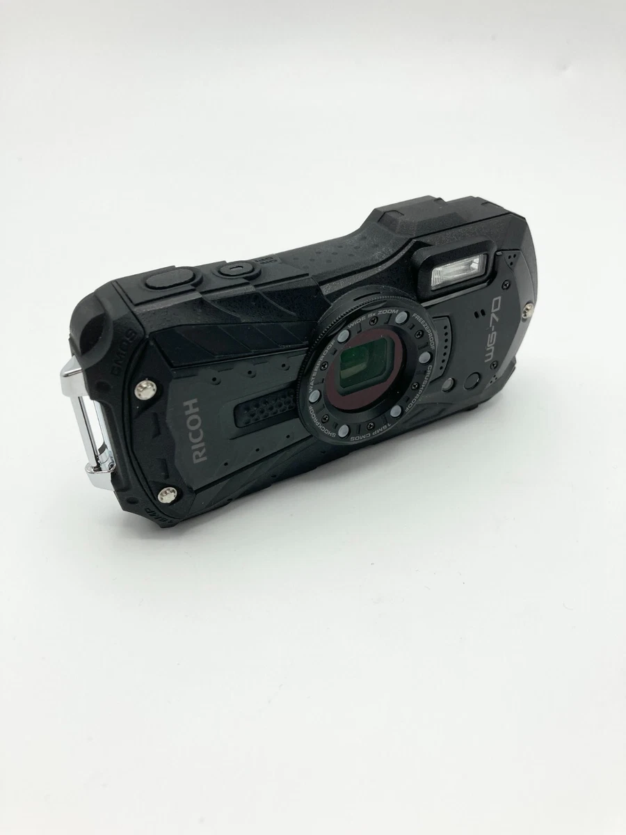 RICOH WG-70 Black Full-scale waterproof digital camera from JAPAN Used