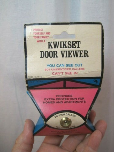 Vintage Kwikset Brass/Glass Door Viewer Peep Hole - Made In Japan B0768 - Picture 1 of 5