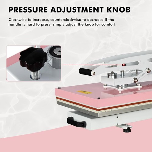 16x24" Heat Press Machine for T-Shirts Auto Open Semi-Automatic Clamshell 2000W - Picture 6 of 13