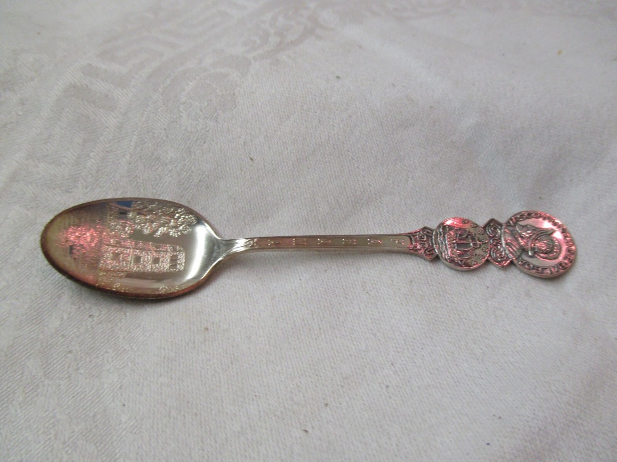 Vintage Norway TH Marthinsen EPNS Souvenir Spoon Panama Vasco