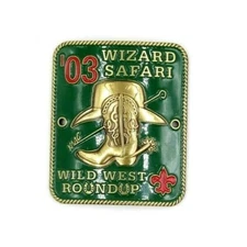 2003 York-Adams Area 3 Wizard Safari Wild West Roundup Hiking Staff Medallion