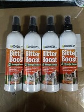 4 Pk Fur Goodness Sake BITTER BOOST No Chew Spray for Dogs and Cats 8 fl.oz Z1