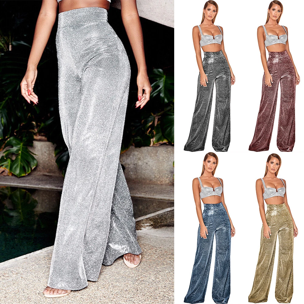 Tall Sequin Wide Leg Pants | Karen Millen