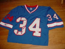 Vintage 90s Buffalo Bills Thurman Thomas Game Jersey BY NFL Russell Size 44 PRO