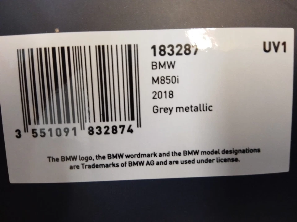 Norev Bmw M850I Gris Métallique 2018 1/18 183287 - Photo 4/4