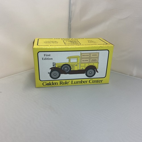 1930 Model A Pickup Crate Golden Rule Lumber Center Bank
