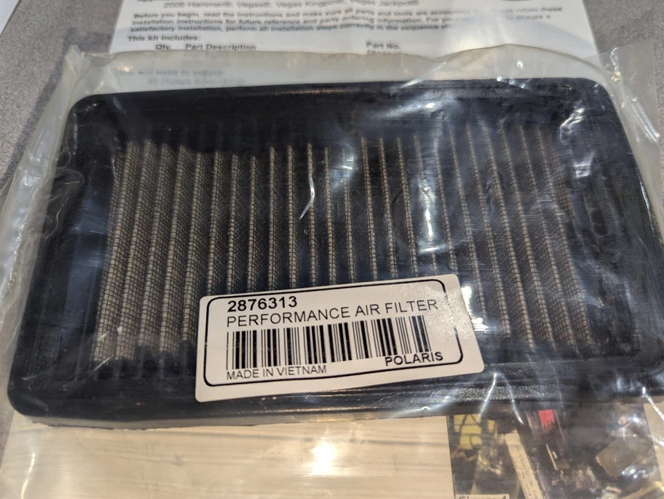 NOS Victory 2876313 Polaris Air Filter Hammer Jackpot Kingpin Vegas 2008-2017 Foto 2 de 3