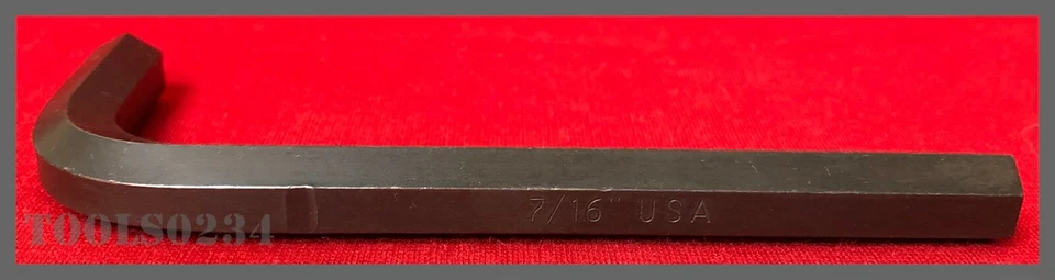 7/16" Short Arm L Wrench Hex Key Short Arm 15128 Eklind Allen - Image 2 of 4