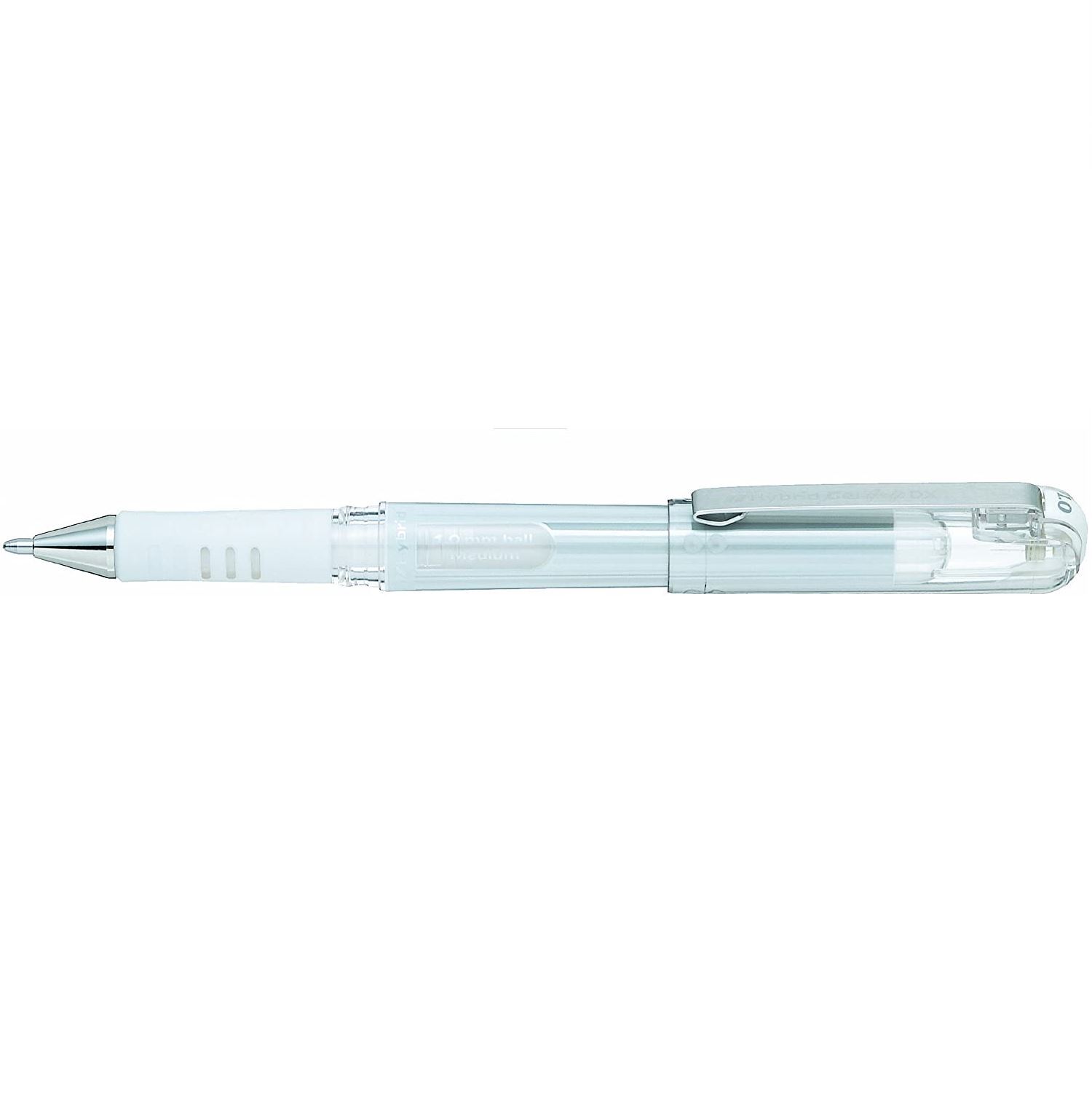Pentel Bianco Hybrid Penna Gel Impugnatura Ultra Liscio - Ideale Per Natale