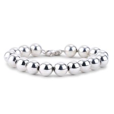 Tiffany  Co. Hardwear Collection Sterling Silver Ball Bracelet 7.5 inch 10 mm
