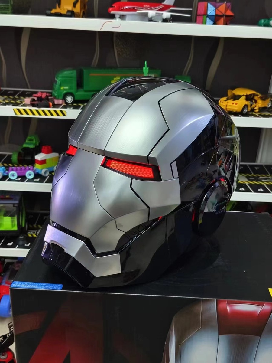 アイアンマン　銀色MK5 AUTOKING 1/1 マスク AUTOKING Iron Man MK5 Helmet 1:1 Voice-controlled Wearable