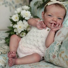 Baby Doll Full Body Silicone Doll Girl,20 InRealistic Doll Baby Gift for child