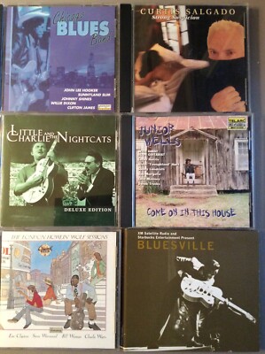 REALLY Rocking! SIX-Pack Blues Music CDs Twenty bucks- Good-to-Great Condition 