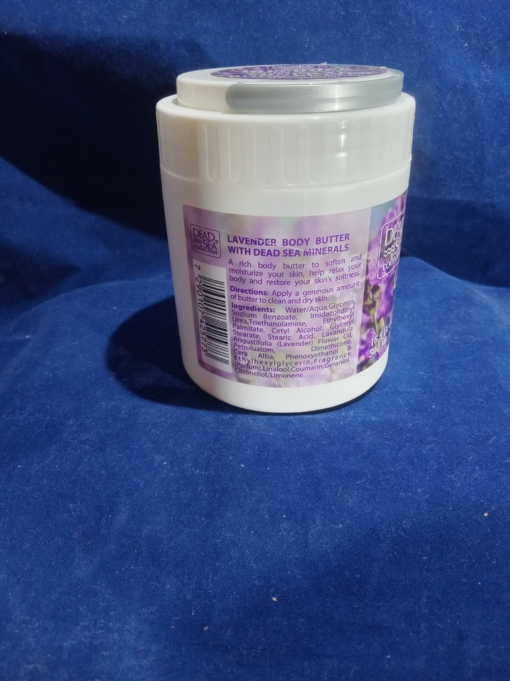 Dead Sea Lavender Oil & Minerals Calming Reviving Body Butter 16.9 oz