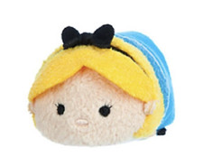 New Disney Store Alice in Wonderland Alice Tsum Tsum 3.5" Mini Plush