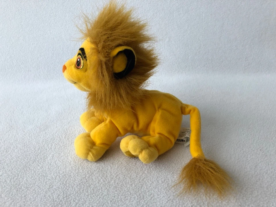 Disney Hasbro The Lion King Young Simba Cub and Simba with Mane Plush 2002 - Image 2 of 4