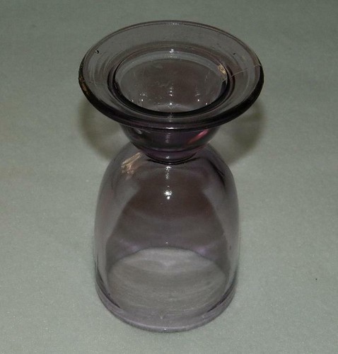 Hazel Atlas Amethyst Purple Glass Double Egg Cup - Picture 3 of 4