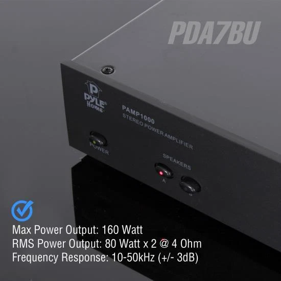 Home Theater Amplifier Audio Bluetooth MP3/USB/SD/AUX/FM Receiver Sound System - Image 4 of 4