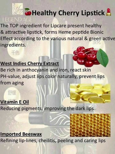 3 auténticos lápices labiales Legend Age, bálsamo labial natural/máscara 传奇今生口红正版 - Imagen 5 de 11
