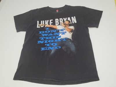 Luke Bryan I Don't Want This Night to End Tour T-Shirt Men's Size Medium