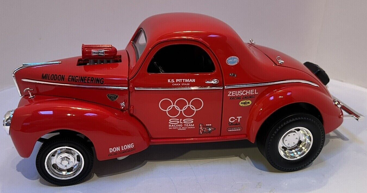 1941 K.S. PITTMAN '41 WILLYS GASSER 1/18 DIECAST SUPERCAR