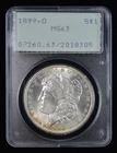 1899- O Morgan Silver Dollar $1 PCGS 63 OGH Rattler New Orleans