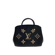 Louis Vuitton Montaigne BB Monogram Empreinte Noir x Cr me Leather y0 0531