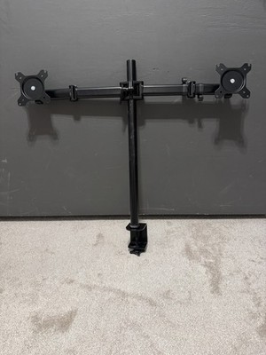 Duronic DM15 DM25 DM35 60cm Mast SCHWARZ + Arme Dual Monitorständer