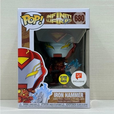 Funko Pop! Marvel Infinity Warps - Iron Hammer #680 Walgreens Exclusive GITD
