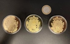 3 2010 British Banknote commemorative coins By The Windsor Mint Gold Plate