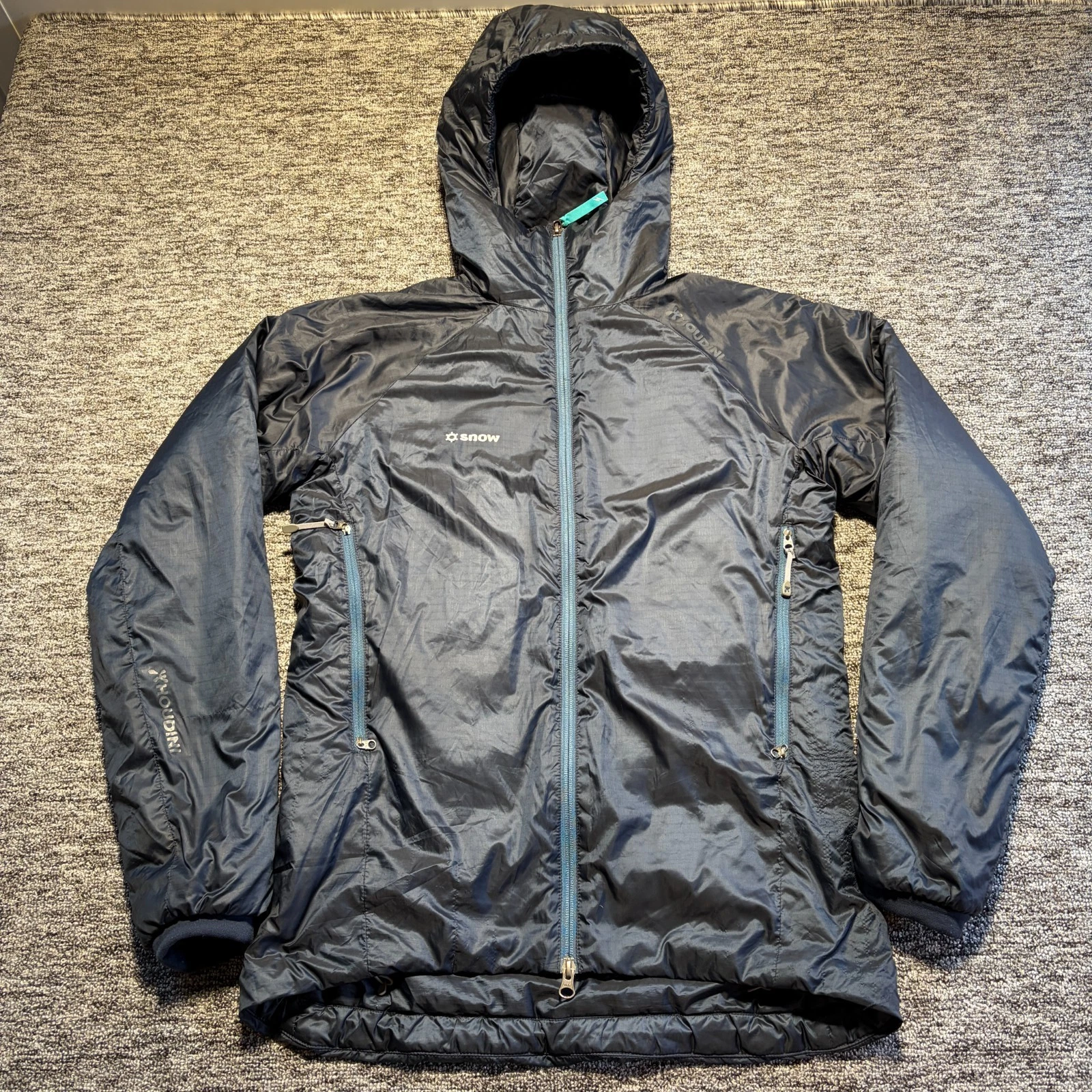 Houdini Jacket Womens Small Navy Mrs Dunfri Insulated Primaloft Ski Snow Outdoor