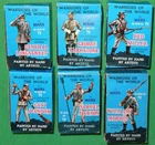1960's Marx 1:32 Warriors of the World ACW Rebel Soldiers...6/7 w/Cards & Boxes