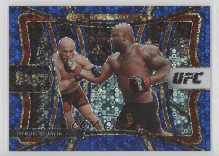 2021 Panini Select UFC Premier Level Blue Disco Prizm 21/99 Derrick Lewis 10ek