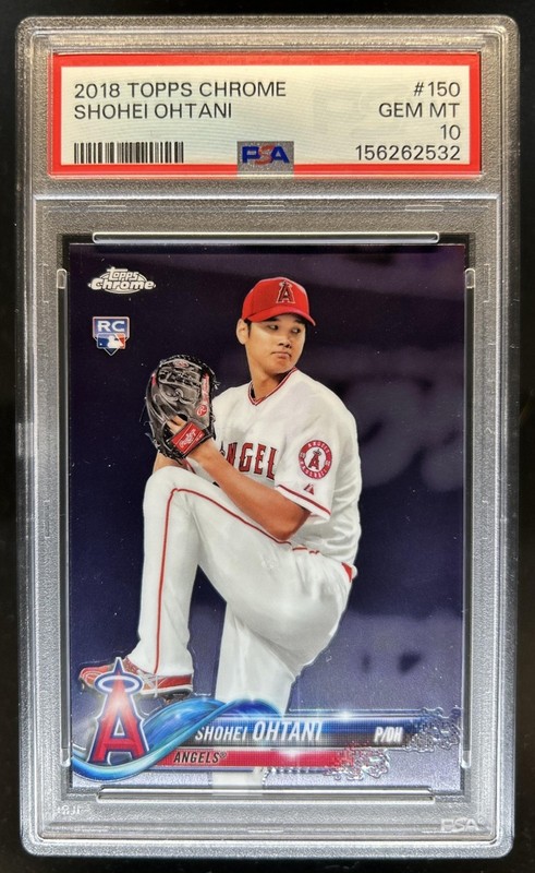 2018 Topps Chrome Shohei Ohtani RC Rookie #150 Angels PSA 10 GEM MINT