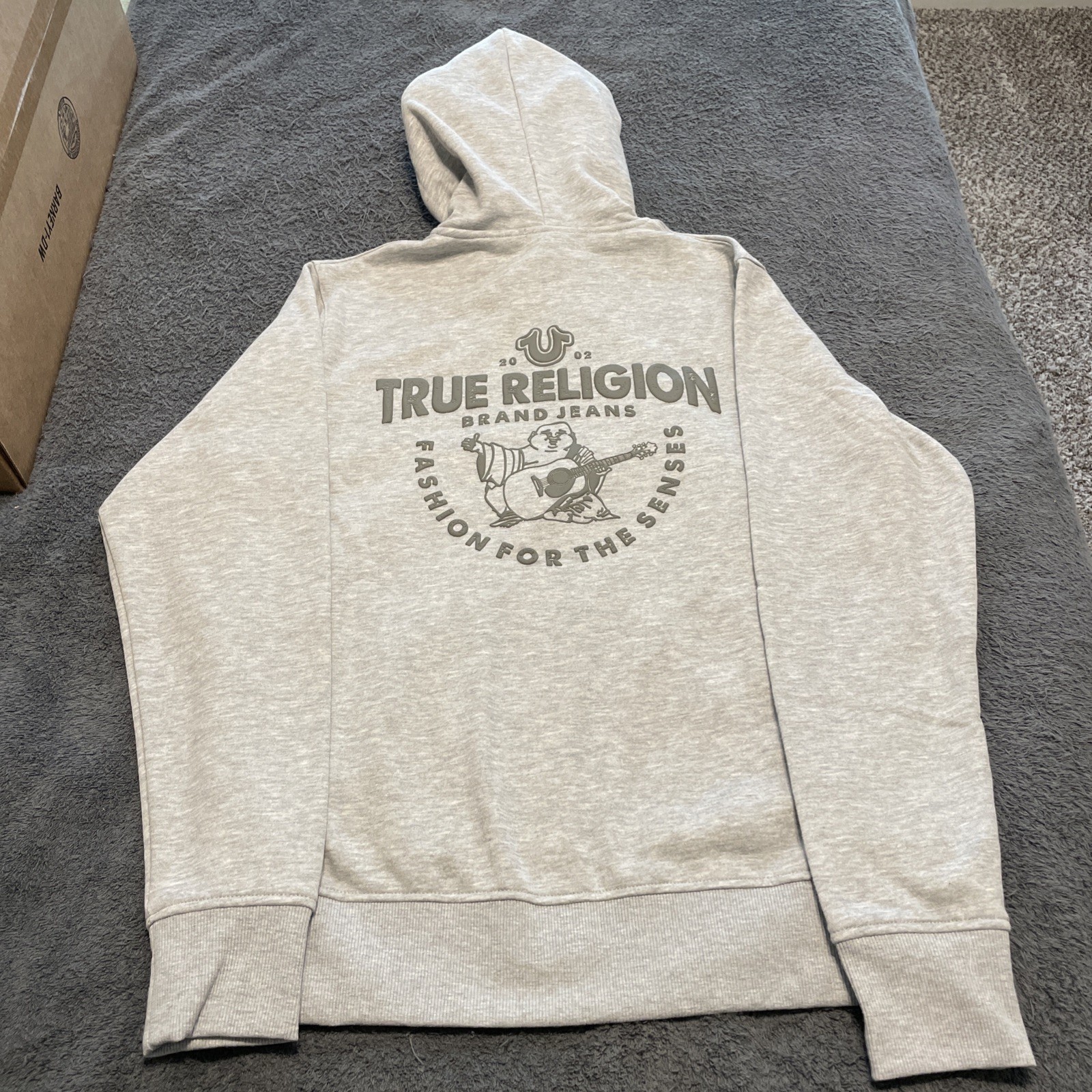 True Religion Core Full Zip Hoodie Fleece Jacket Mens Large Classic Buddha NWT thumbnail 17