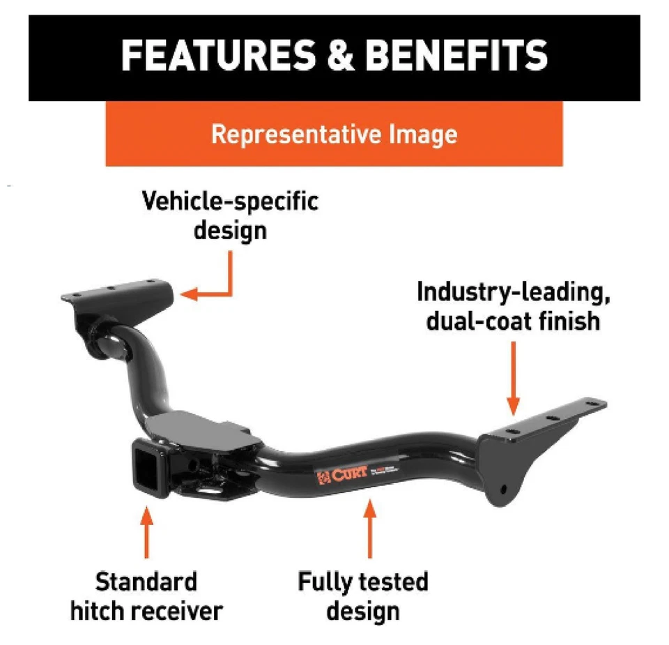 CURT CLASS 3 TRAILER HITCH 13024 FOR 1987-1991 TOYOTA 4 RUNNER - Imagem 2 de 4