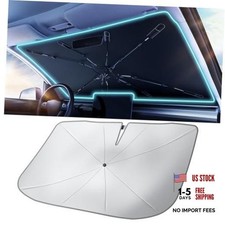 2026 Car Windshield Sun Shade Umbrella - Silver Heat Medium 56"L x 33"W