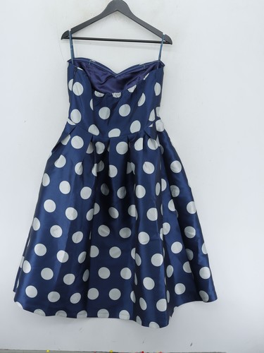 Chi Chi London Damen Midikleid UK 16 Blau 100% Polyester A-Linie - Bild 2 von 5