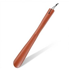 1PCS Wooden Shoe Horn Long Handle, 12.60" Shoe Horn for Seniors, Long