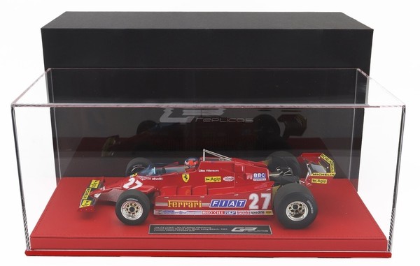 1:18 Gp replicas Ferrari 126CX Villeneuve USA Gp West Long Beach 1981 Mit Fahrer-image