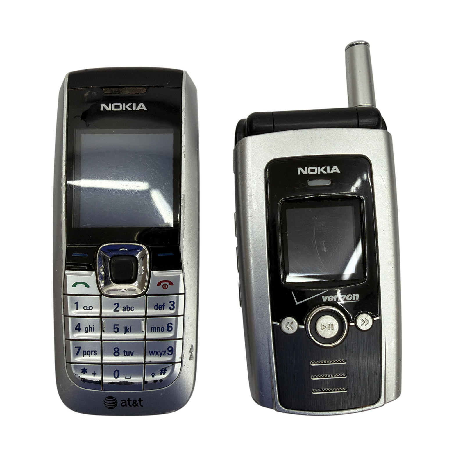 Lot of 2 Nokia Cell Phones 2610 AT&T and 6315i Verizon Untested