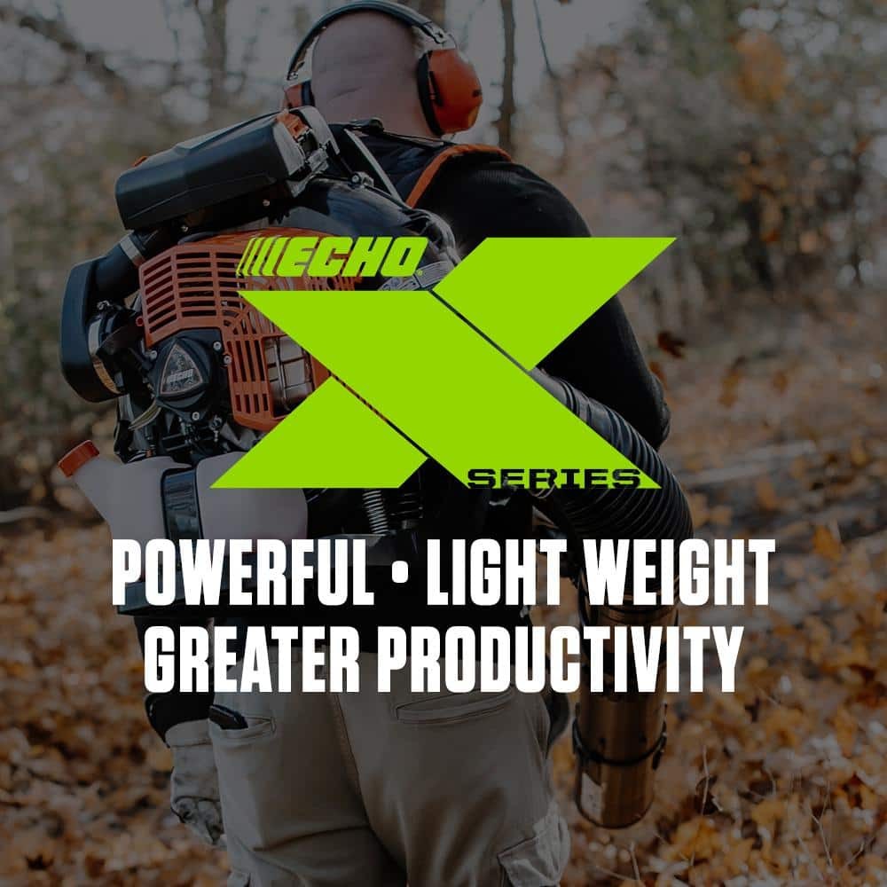 ECHO X Series 79.9cc Gas Backpack Blower 220 MPH 1110 CFM Hip