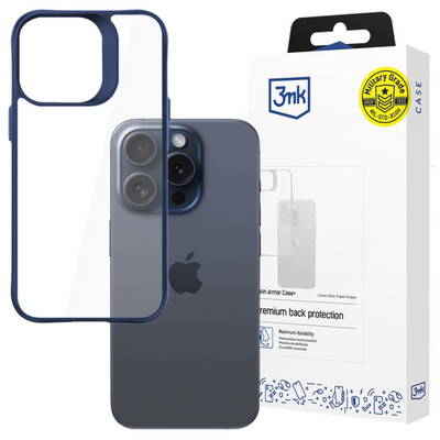 Apple iPhone 15 Pro Max - 3mk Satin Armor Case+ Blau