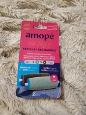 Amope Pedi Perfect Electric Callus Remover Foot File Roller Head Refills 2 Pack