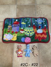 In The Night Garden soft n cosy world Ninky Nonk playmat 2007  3 plush set Rare