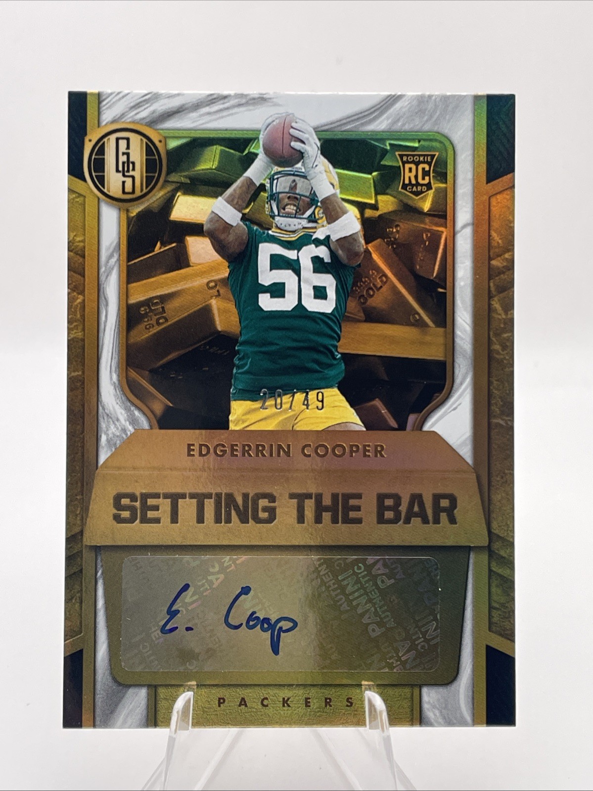 Edgerrin Cooper Panini Gold Standard Setting the Bar Autographs #STBECR White Gold