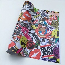 Sticker Bomb Vinyl Wrap Decal Film Graffiti Cartoon Anime Jdm Usdm Sheet Diy