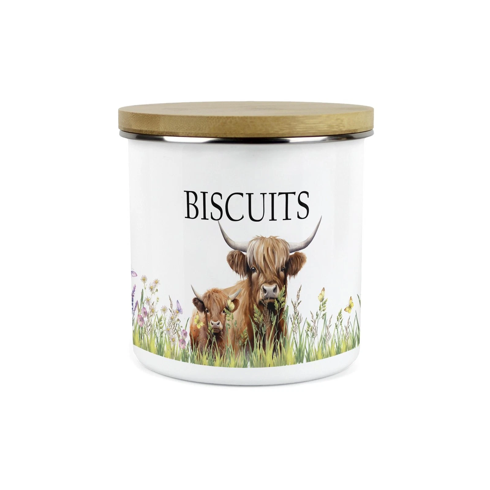 Highland Cow & Calf Kitchen Biscuits Storage Canister - Food Storage Container
Opens in a new window