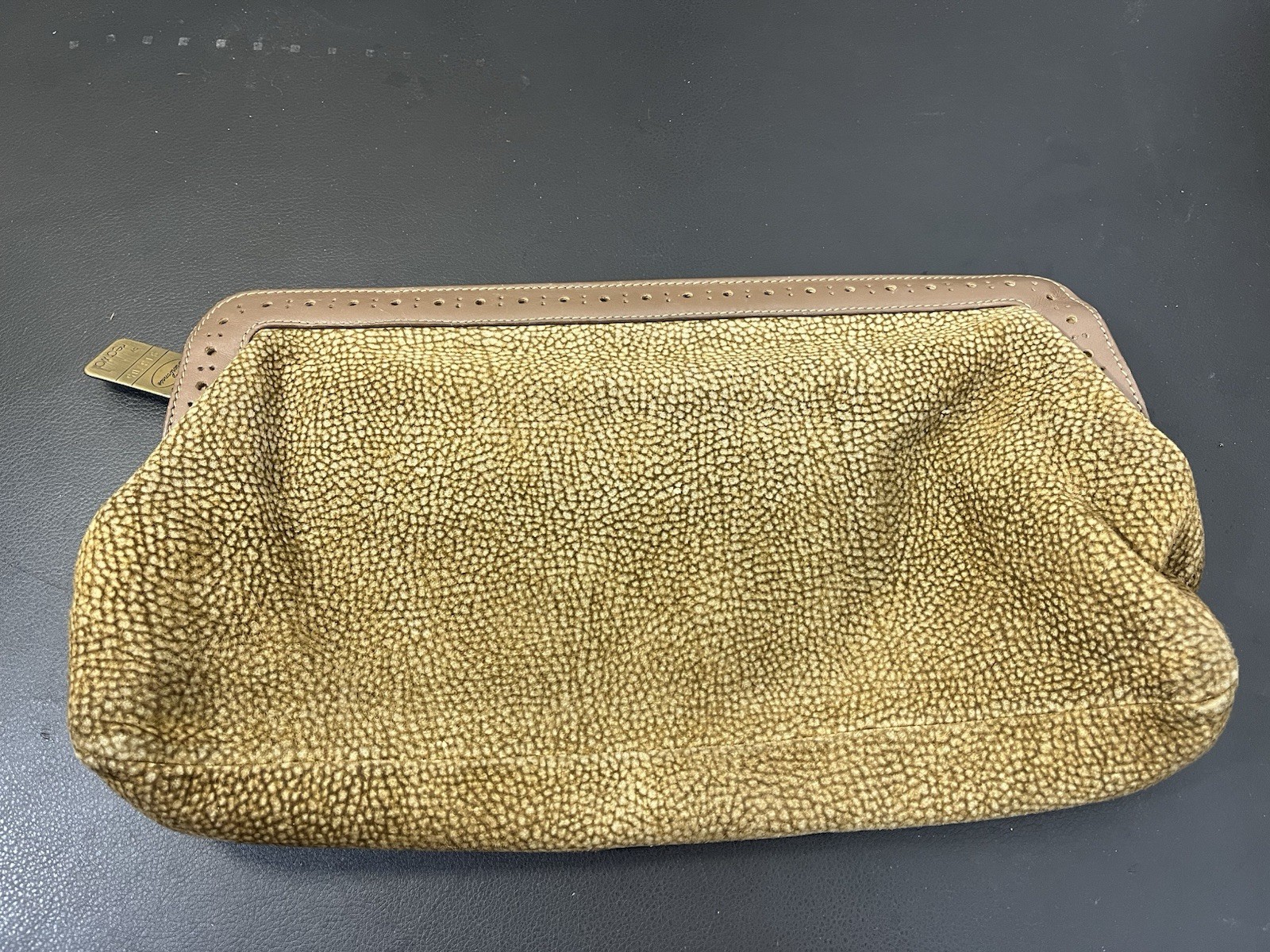 Borsa BORBONESE REDWALL donna moda grande pochette CAMOSCIO numero modello 913705